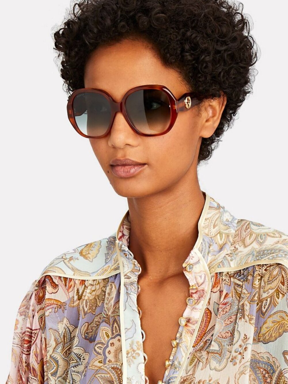 GUCCI GG0796S 003 HAVANA BUTTERFLY SUNGLASSES